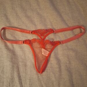 Chic Scarlet Lace Panty